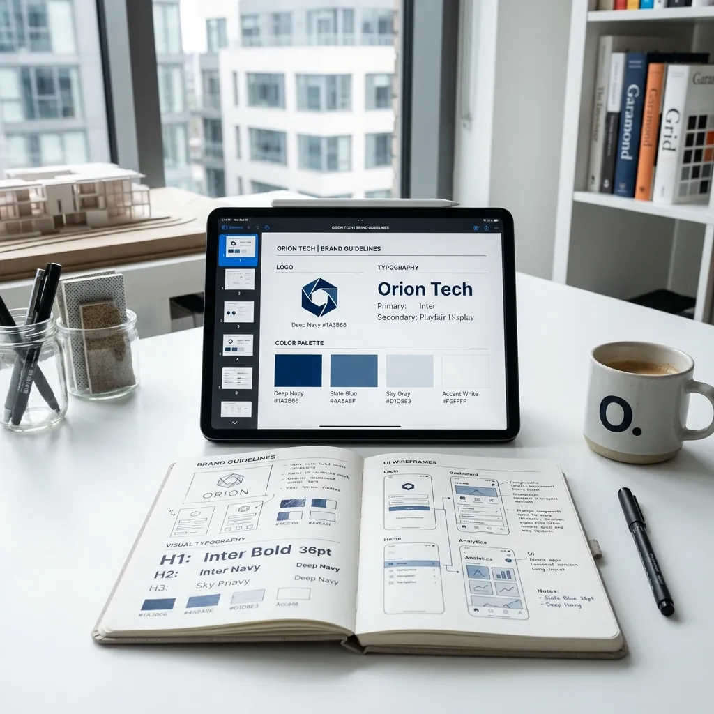 Brand design and creative direction studio environment